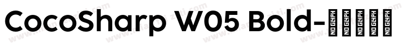 CocoSharp W05 Bold字体转换